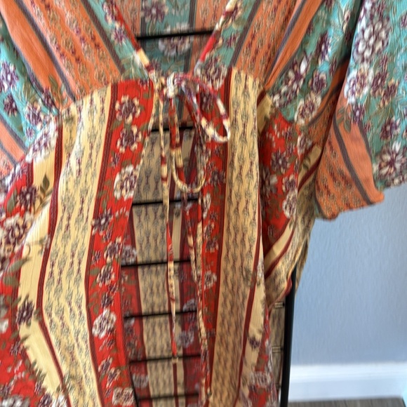 Angie Multicolor Bohemian Long Cardigan - Picture 5 of 8